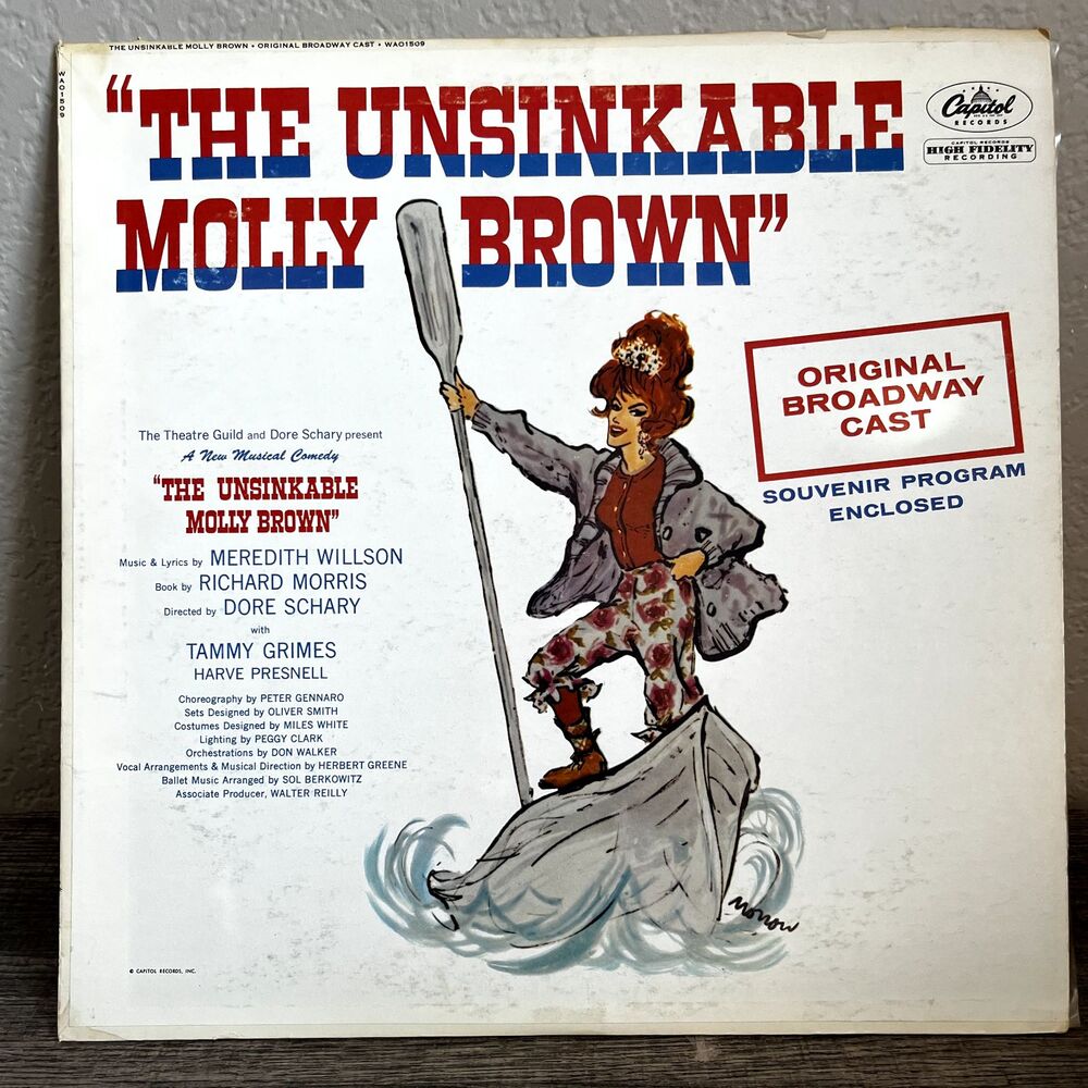 LP-Meredith Willson The Unsinkable Molly Brown 1960 SOUNDTRACK Tammy Grimes